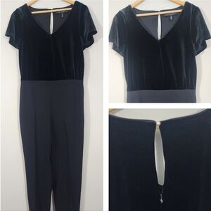 Whbm velvet jumpsuit Bodice Short Sleeve Jumpsuit women's‎ size 8